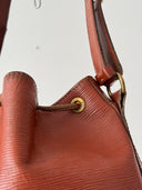 90s Vintage Louis Vuitton 1994 Epi Petit Noe Leather Bucket Bag Burgundy
