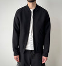 A.P.C. Rue Madame Paris ‘Mathieu’ Black Wool Bomber Jacket