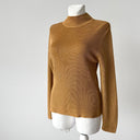 1980s Hermes Paris Women’s Gold Silk Sweater