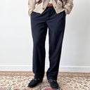 ≈1950s Vintage French Faded Navy Men's Suit Trousers