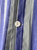 1970s Vintage German Prisoner Work Purple Striped Suit Сhore Jacket / Pants