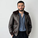 Vintage 80s Jacques Vincent Pour Japa A2 Leather French Jacket