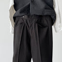 1940s Austrian Two Piece Gabardine Brown Striped Suit