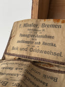 Antique ≈1900s F. Missler Bremen Steamship Canvas Boat Ticket Pouch