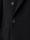 1940s European Black Double Breasted Bespoke Wool Suit