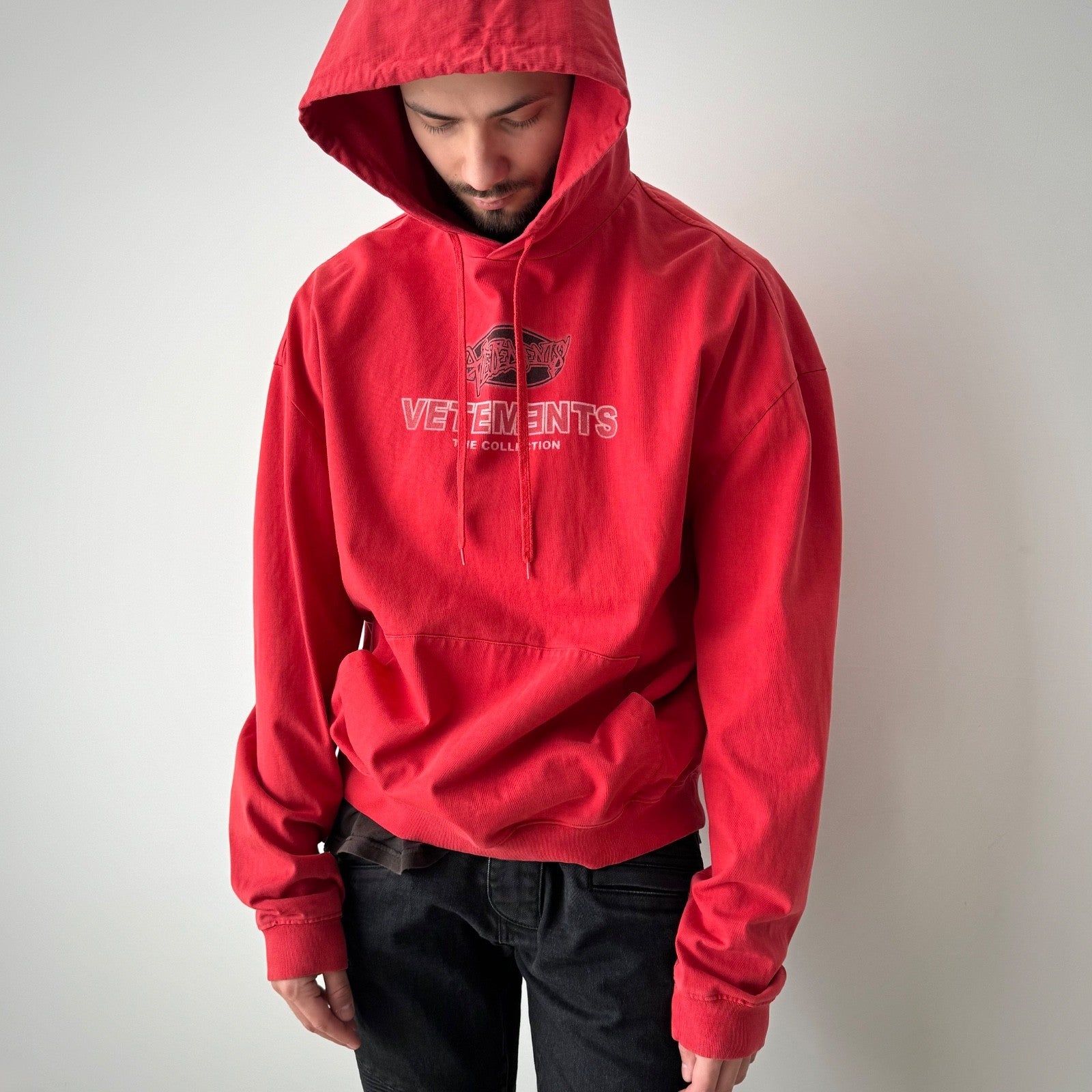 Vetements 2018 'The Collection' Graphic Red Hoodie – thepuregarb