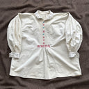 ≈1880s Antique Victorian Era French Dress/Nightgown Linen Shirt