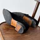 Gucci Black Suede & Leather Tuxedo Loafers