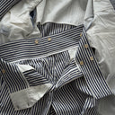 Amarcord Bespoke Double Breasted Cotton Striped Suit