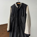 Antique ≈1920s French ‘Solide’ Buttons Black Cassock Jacket