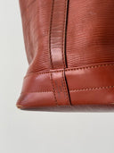 90s Vintage Louis Vuitton 1994 Epi Petit Noe Leather Bucket Bag Burgundy