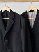 1960s Vintage Austrian Style Three Piece Black Suit