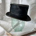 Art Deco Antique Victorian British Fur Top Hat