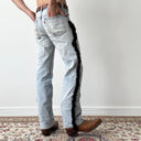 1970s Vintage Levi’s 717 0617 USA Hippie Fringe Jeans Pants