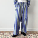 1970s Vintage German Prisoner Work Purple Striped Suit Сhore Jacket / Pants