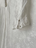 ≈1950s Vintage Mid Century Art Deco Grunge Women's White Wedding Dress