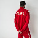 1970s Vintage Polska Poland Retro Red Training Track Suit