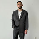 Vintage 1960s Austrian Style Single Breasted HBT Two Button Suit