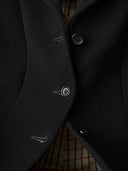 ≈1920s Antique French Women’s Black Wool Sack Coat