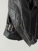 1960s British ‘Clix’ Zipper Biker Leather Jacket