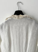 ≈1950s Vintage Mid Century Art Deco Grunge Women's White Wedding Dress