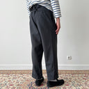 1940s European Buckle Back Suspender Trousers