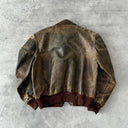 1970s USAF A-2 Leonhard Meerbusch Flying Leather Brown Faded Jacket