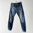 Levi’s 511 Distressed Selvedge Slim Blue Jeans Pants