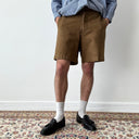 1940s Vintage WW2 Era European Khaki Wool Shorts