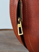 1960s Vintage Swiss Made Leather Waist/Shoulder Bag