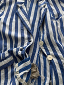 1930s French Women’s Bespoke Short Sleeve Striped Blazer