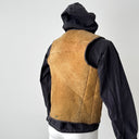 Vintage 1960s French Workwear ‘Eclair’ Zip Sheepskin Shearling Gilet Vest