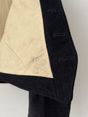 Antique ≈1920s European Workwear Black Railroad Wool Gilet Jacket