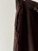 1920s French Workwear ‘Boro’ Buckle Back Faded Winter Pants