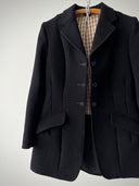 ≈1920s Antique French Women’s Black Wool Sack Coat