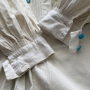 ≈1880s Antique Victorian Era French Dress/Nightgown Linen Shirt