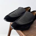 Gucci Black Suede & Leather Tuxedo Loafers