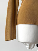 1980s Hermes Paris Women’s Gold Silk Sweater