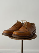 Officine Creative Brown Leather Derby Shoes