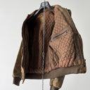 Vintage 1980s IXS Racing Faded Brown Leather 2 in 1 Moto Jacket