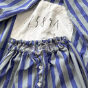 1970s Vintage German Prisoner Work Purple Striped Suit Сhore Jacket / Pants