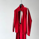 1970s Vintage Polska Poland Retro Red Training Track Suit