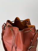 90s Vintage Louis Vuitton 1994 Epi Petit Noe Leather Bucket Bag Burgundy
