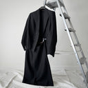 1940s German Women’s Wool Gabardine Striped Double Breasted Skirt Suit