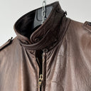 Vintage 80s Neiman Marcus A2 Flying Brown Leather Bomber Jacket