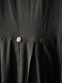 Antique ≈1920s French ‘Solide’ Buttons Black Cassock Jacket