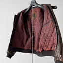 Vintage 80s Neiman Marcus A2 Flying Brown Leather Bomber Jacket