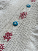 ≈1880s Antique Victorian Era French Dress/Nightgown Linen Shirt