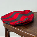 1960s Vintage Men's European Red Striped Retro Flat Cap