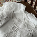 120% Lino Women’s Summer White Blouse